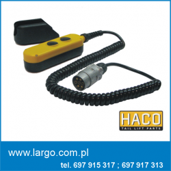 4506331H Kaseta sterowa 2 przyciskowa z kablem i wtyczką - Haco.